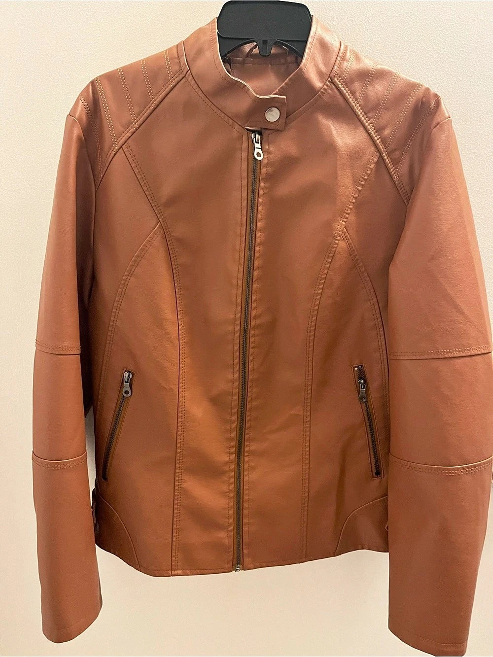 Brown Moto Jacket Like New